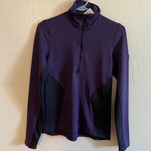 Kerrits Purple & Black Equestrian ProTek Fleece Quarter Zip – Women’s S